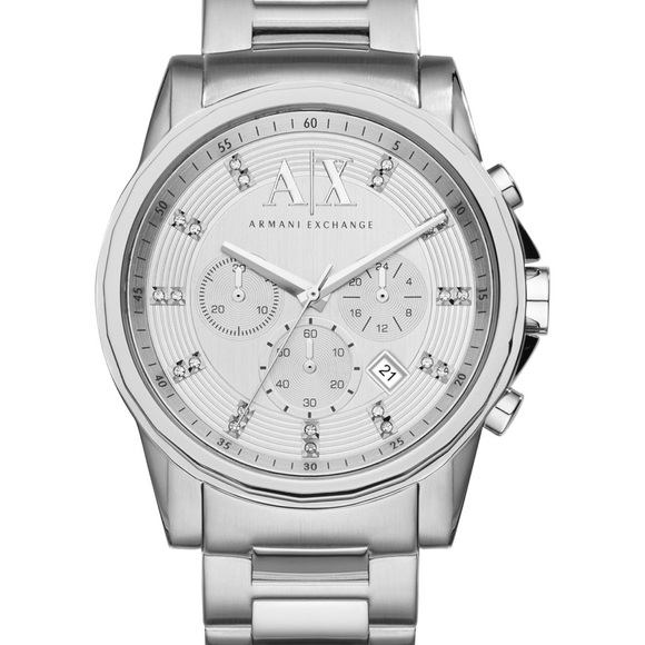 Armani Exchange Mens Ax255 Silver Watch 